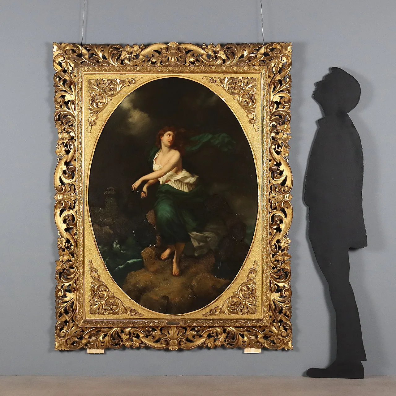 Female figure, oil on canvas, Giulio Aristide Sartorio, 19th century 2