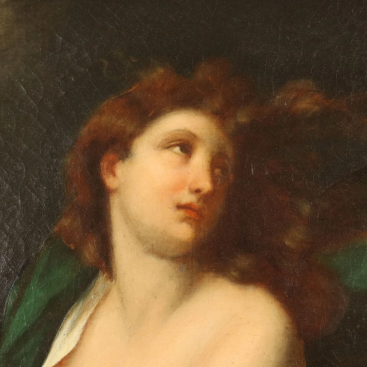 Female figure, oil on canvas, Giulio Aristide Sartorio, 19th century 5