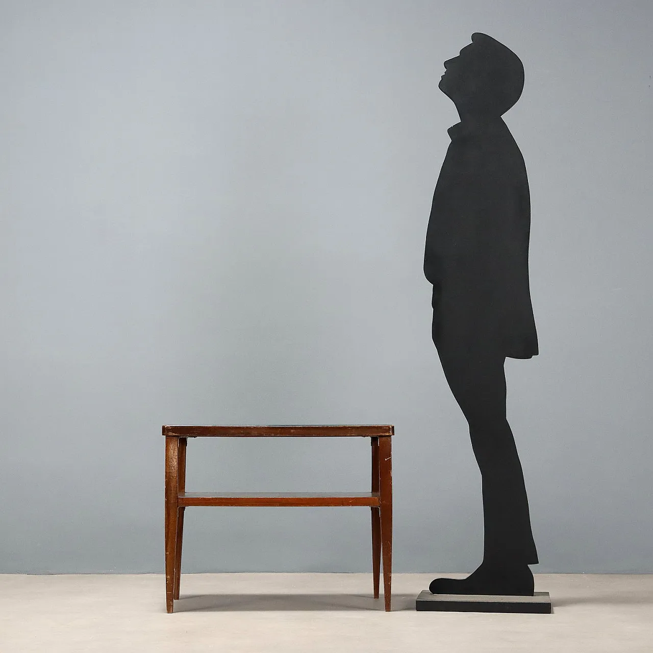 Wooden coffee table with double rectangular top, 20th century 2