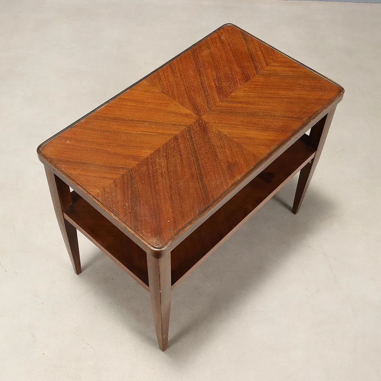 Wooden coffee table with double rectangular top, 20th century 6