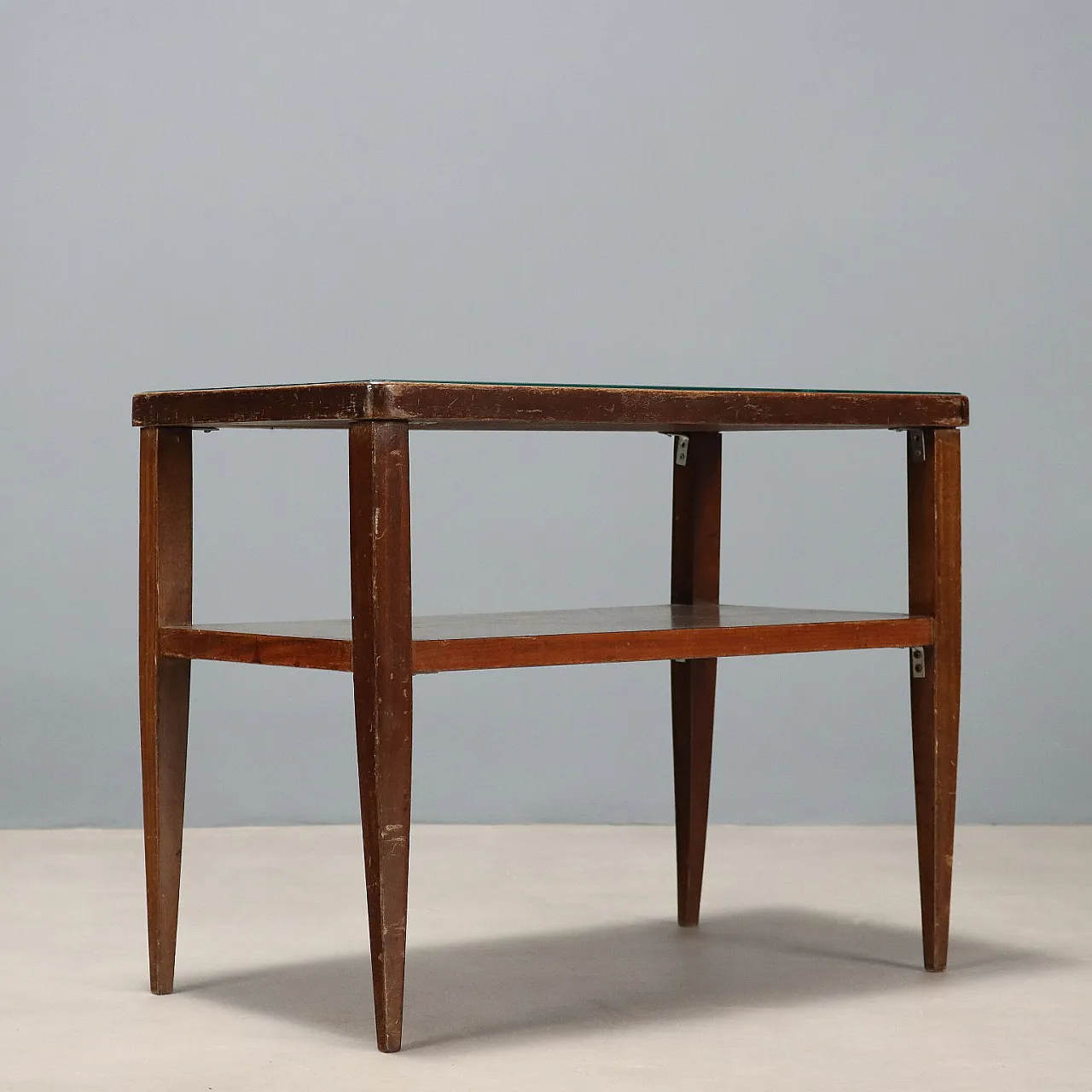Wooden coffee table with double rectangular top, 20th century 7