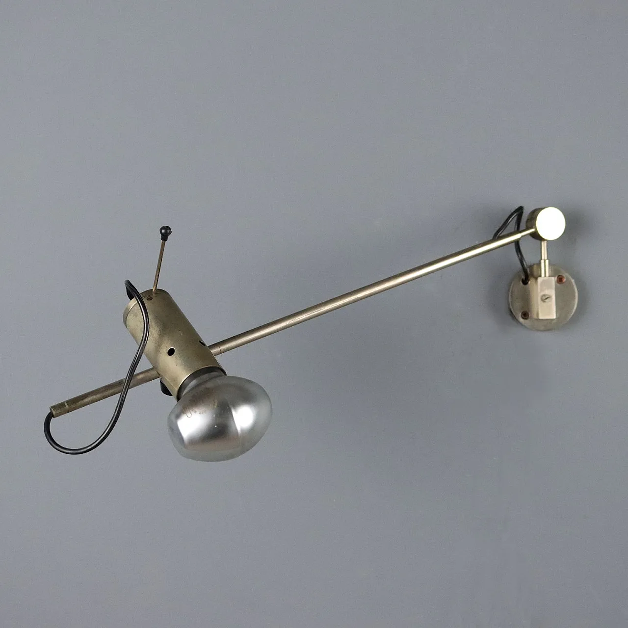 Wall lamp with adjustable arms in anodized aluminum, 20th century 7
