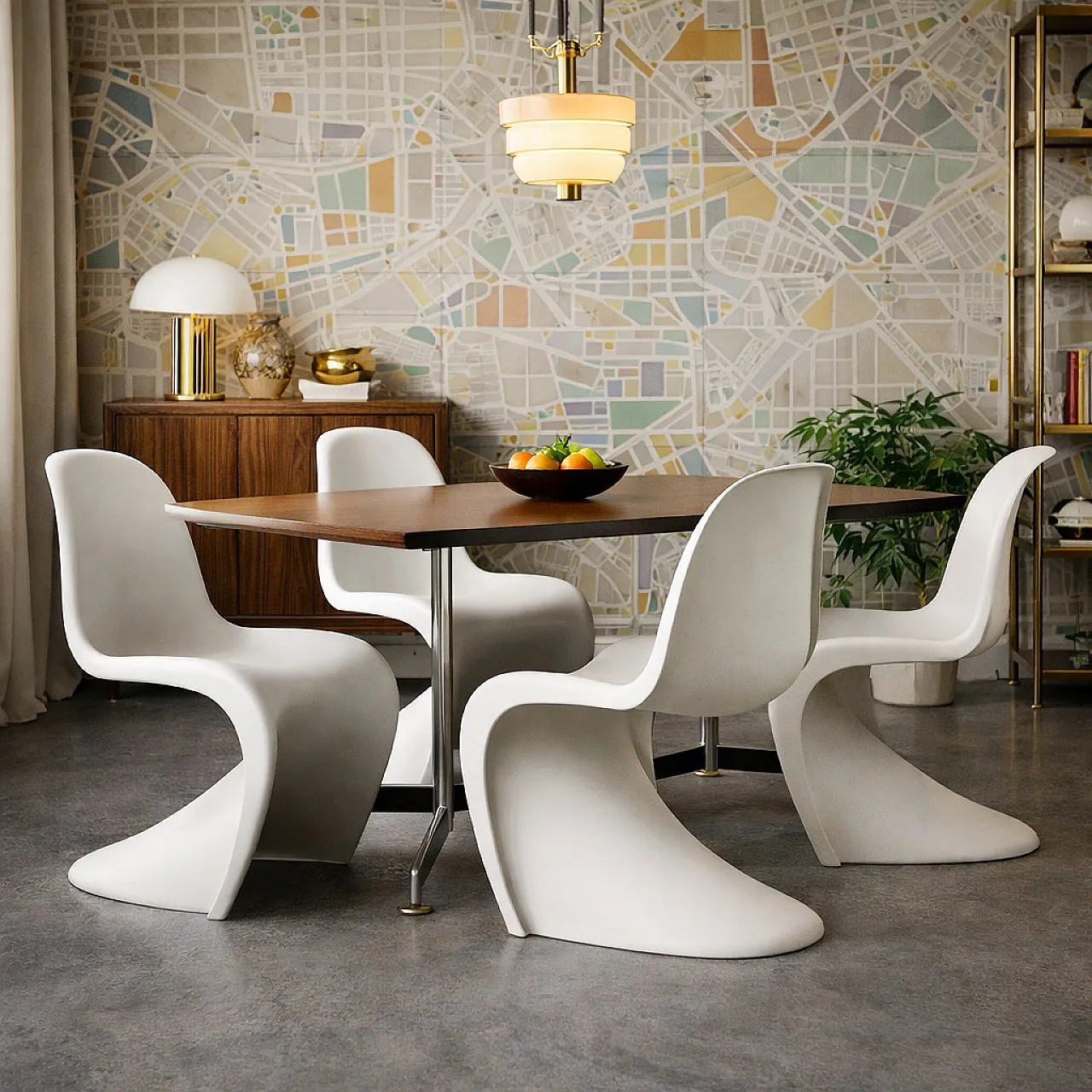 4 sedie Panton di Verner Panton per Vitra in plastica bianca, anni '90 2