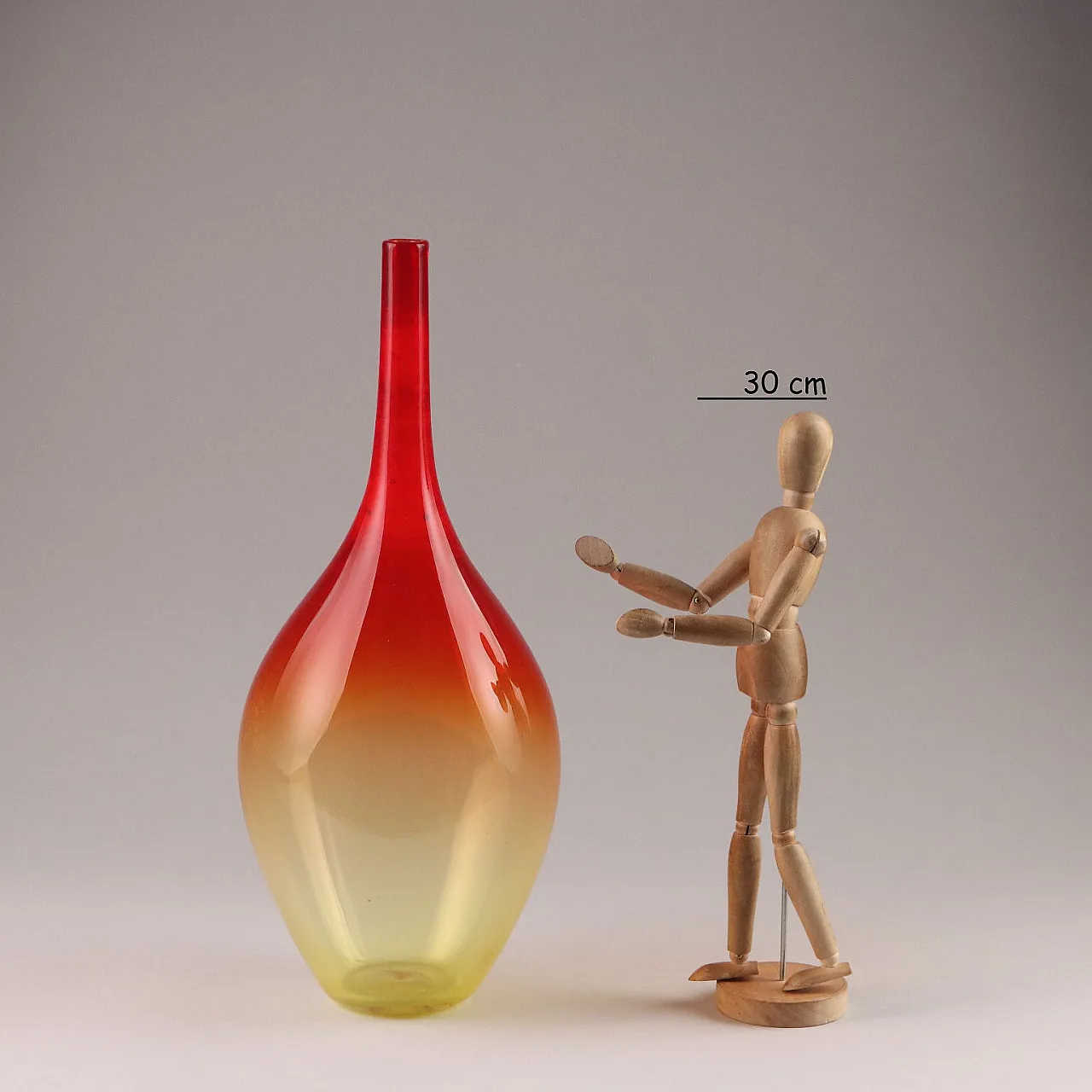 Vaso in vetro, metà '900 2