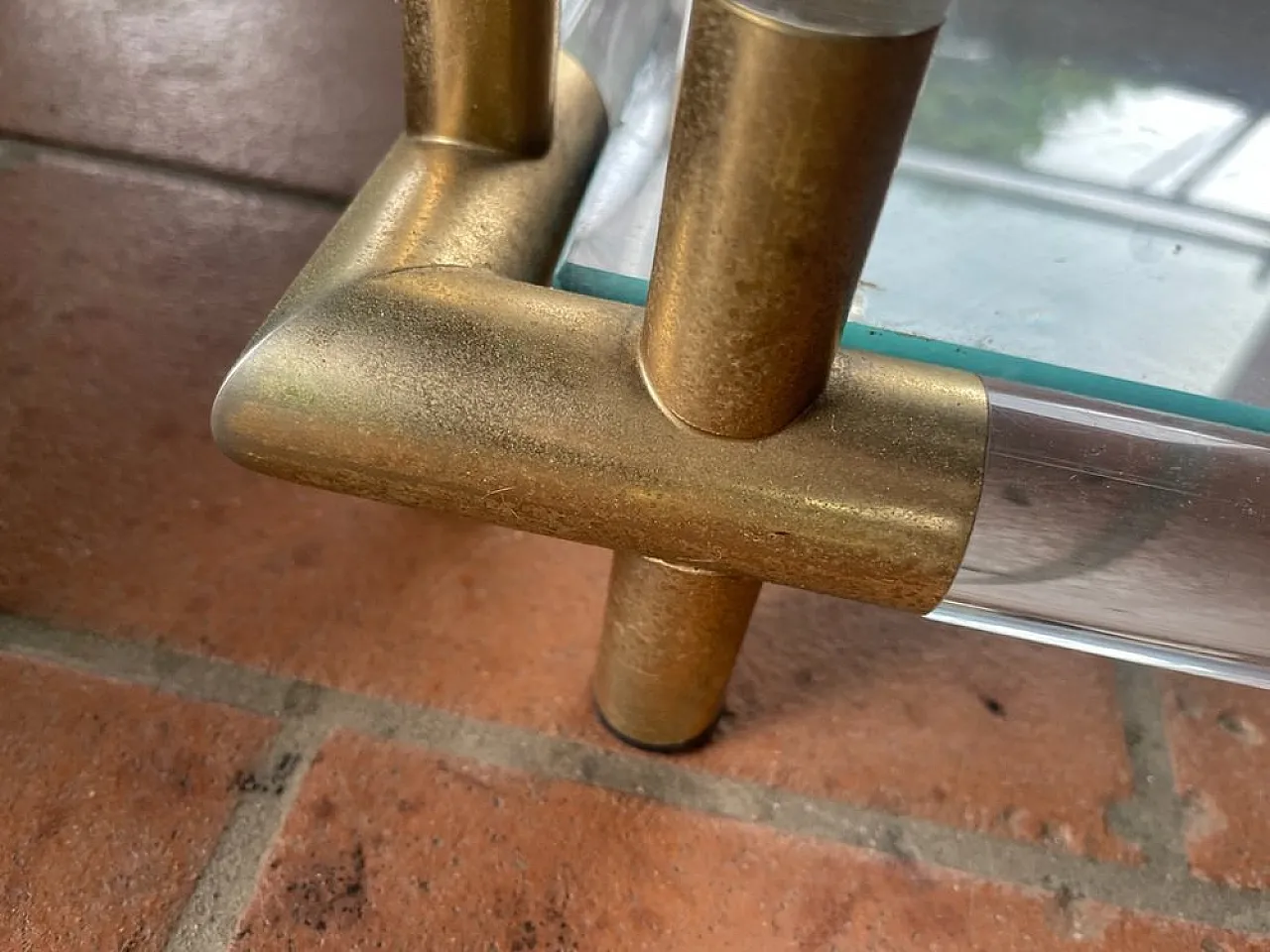 Large crystal and acrylic coffee table, Italy, 1970s 9