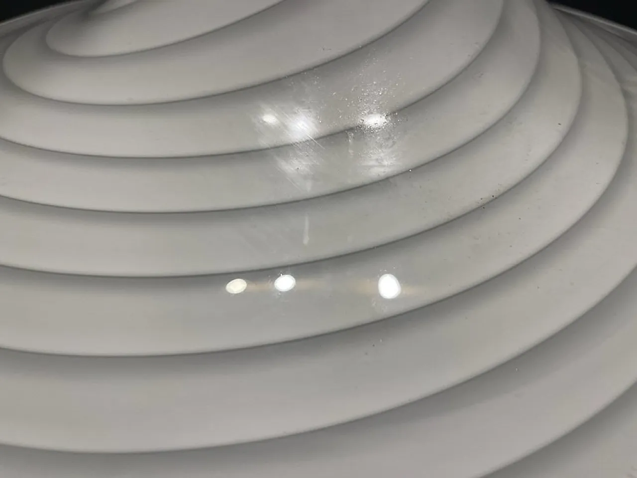 Murano glass Swirl pendant lamp by Paolo Venini, 1970s 9