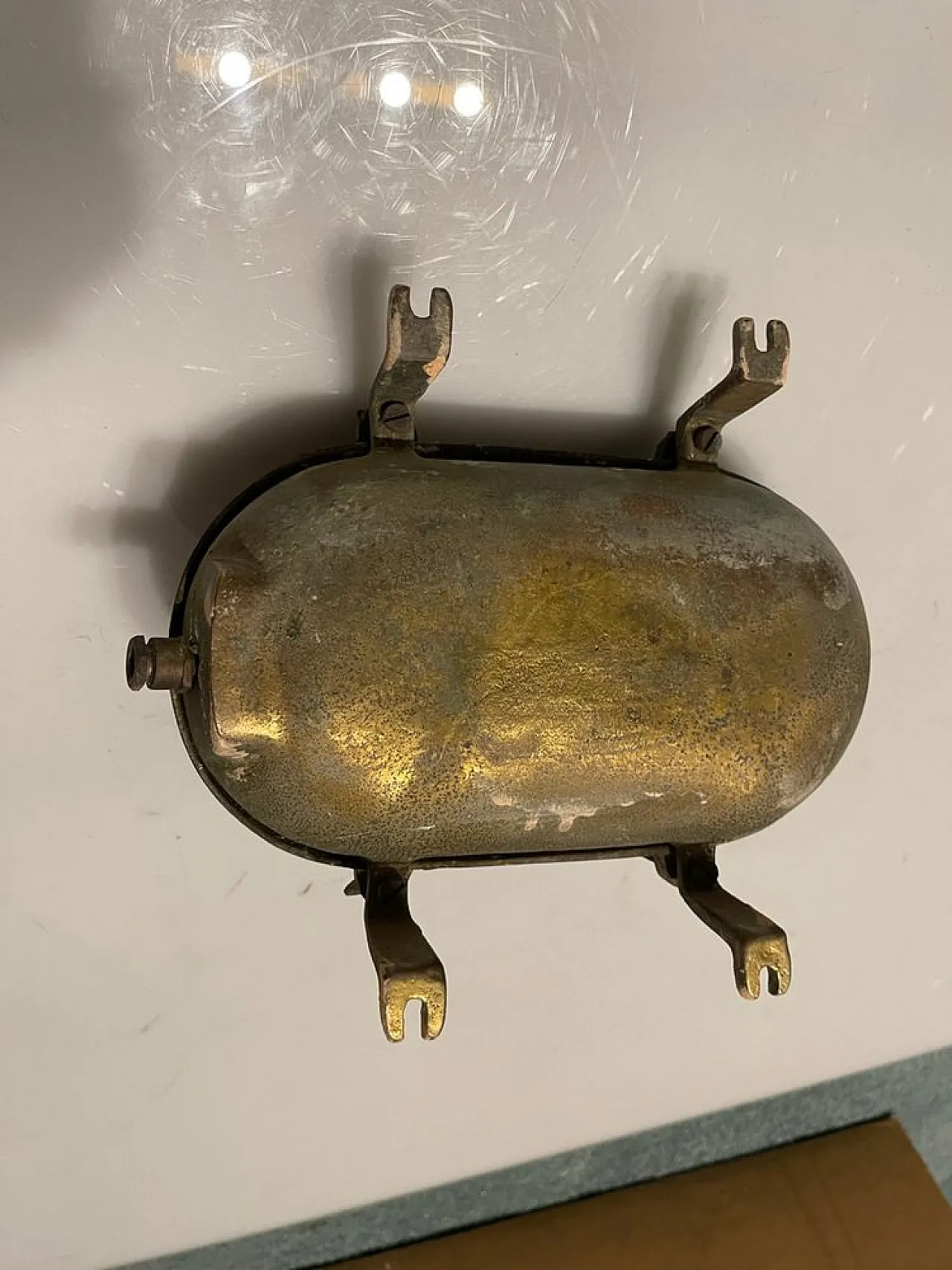 5 brass garden sconces, 1940s 5