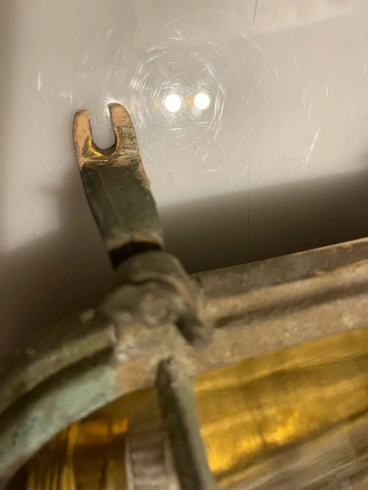 5 brass garden sconces, 1940s 6