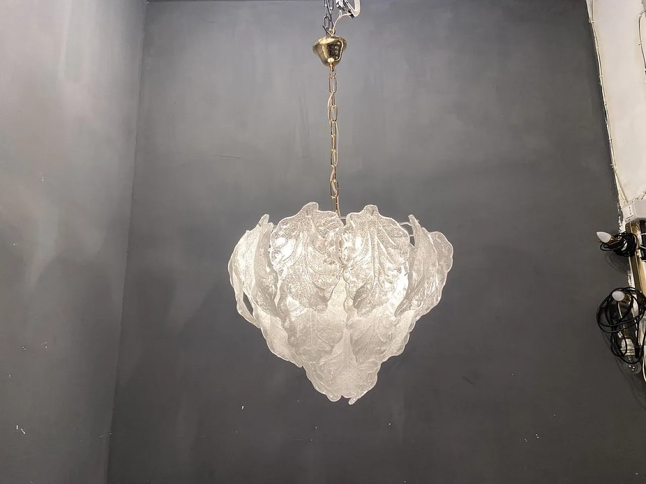 Murano glass chandelier, Italy, 1970s 3