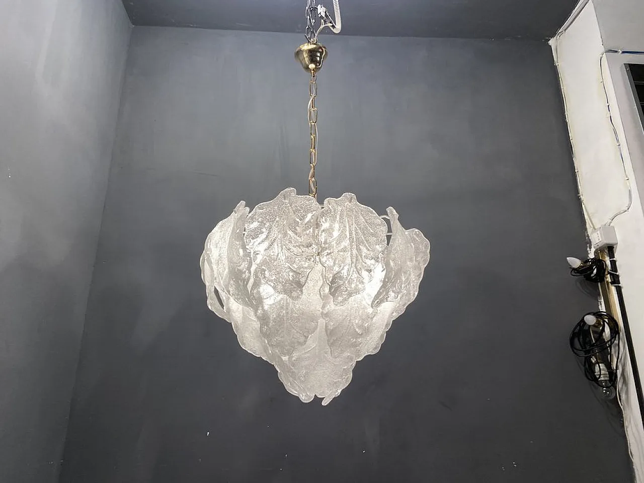 Murano glass chandelier, Italy, 1970s 6