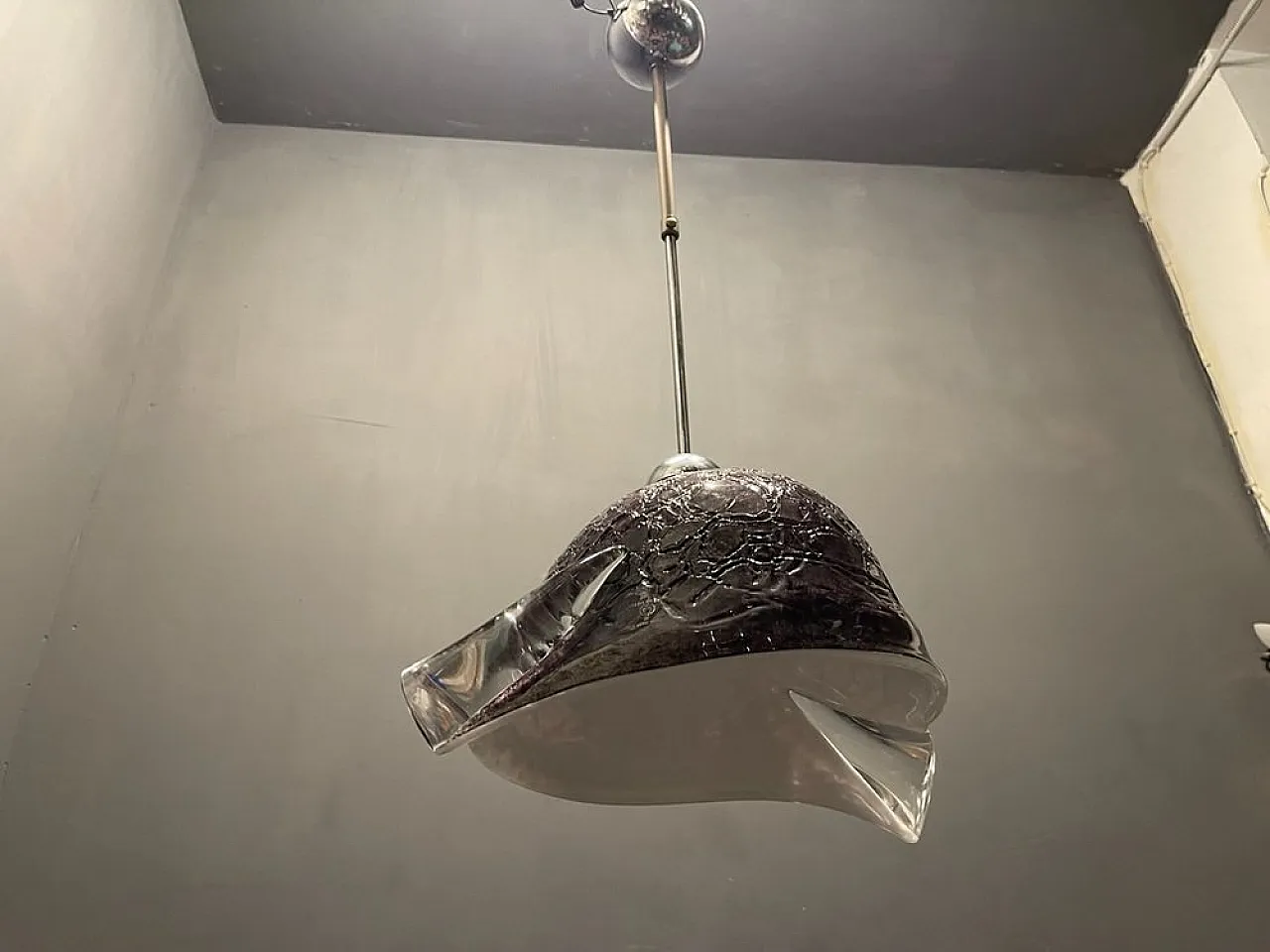 Murano glass pendant lamp by Mila Schon, 1980s 5