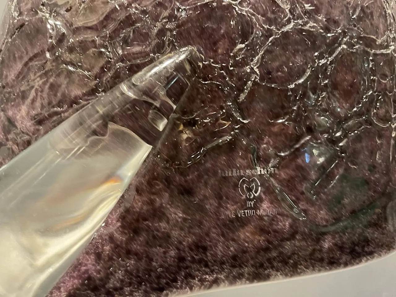 Murano glass pendant lamp by Mila Schon, 1980s 9