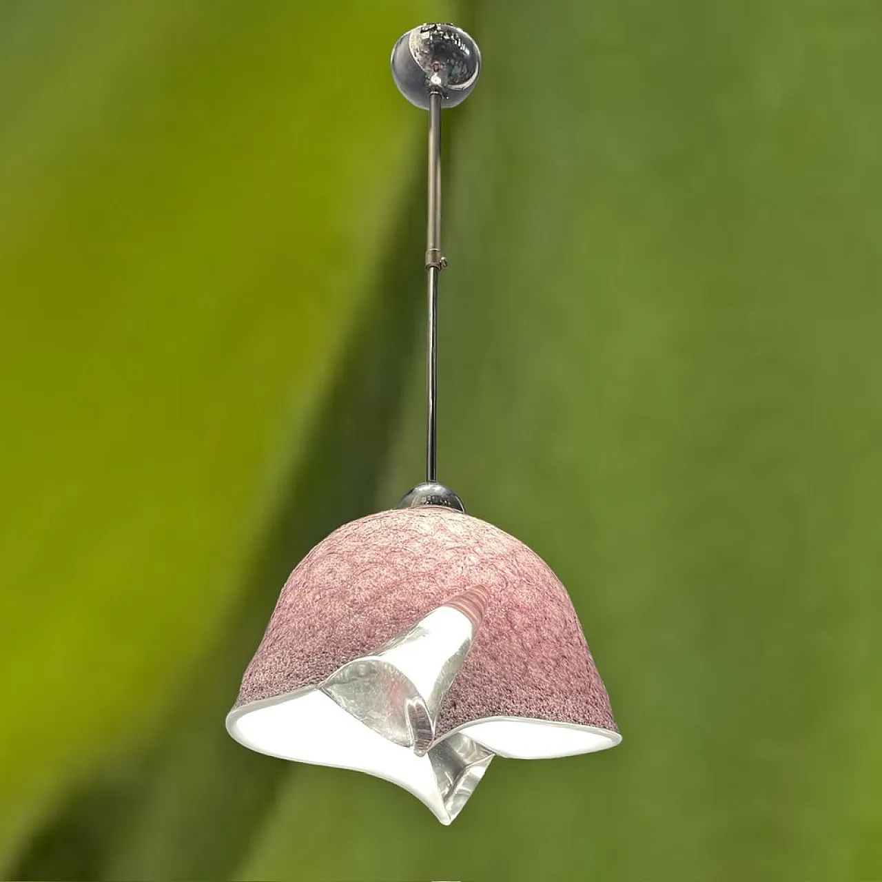 Murano glass pendant lamp by Mila Schon, 1980s 11