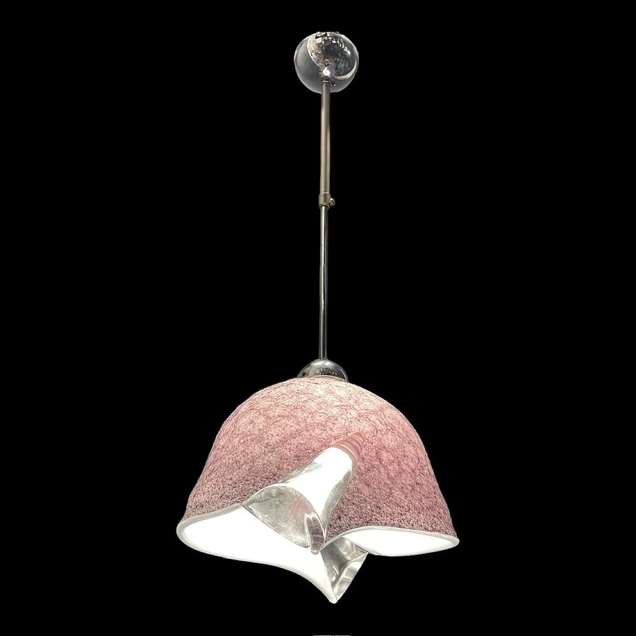 Murano glass pendant lamp by Mila Schon, 1980s 12