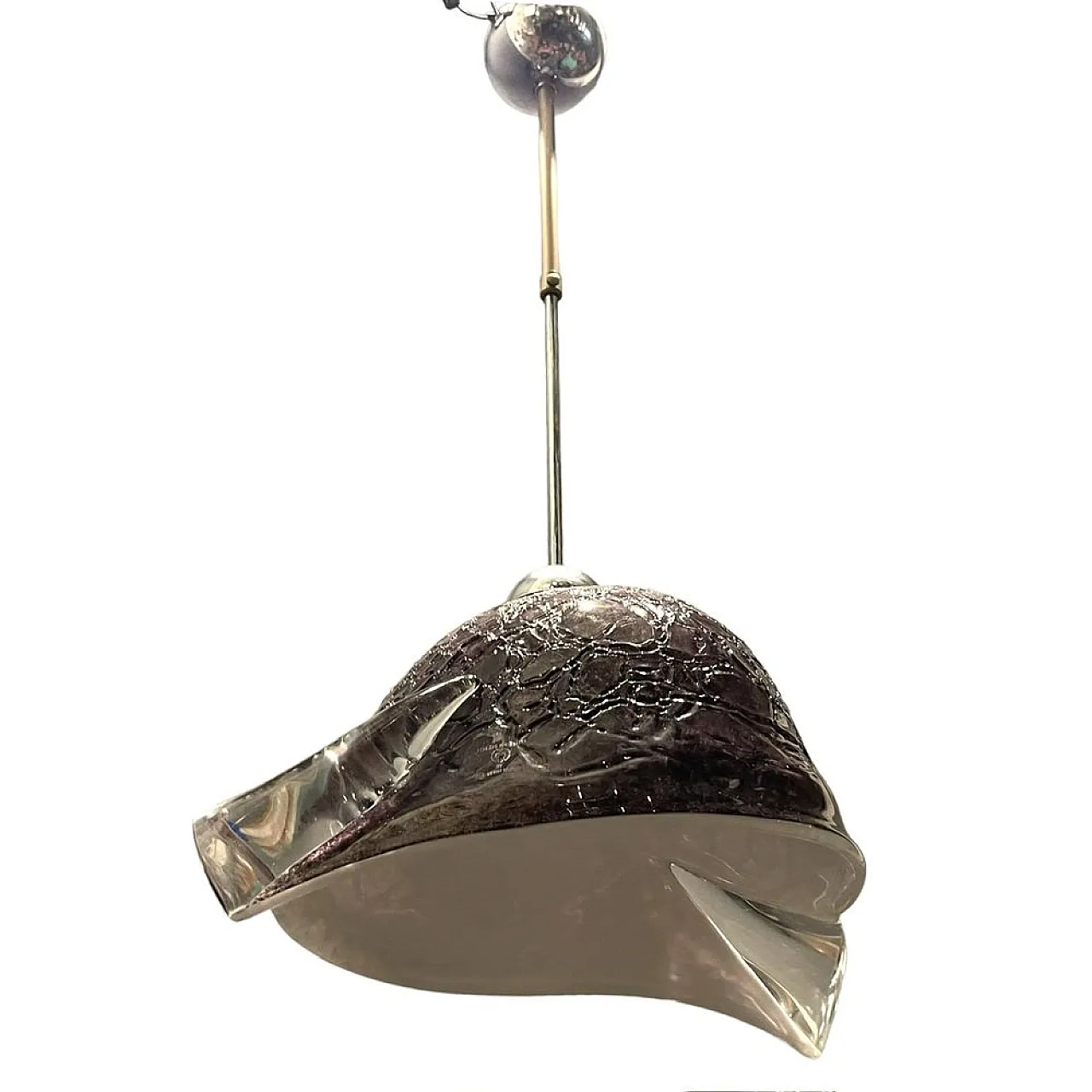 Murano glass pendant lamp by Mila Schon, 1980s 13