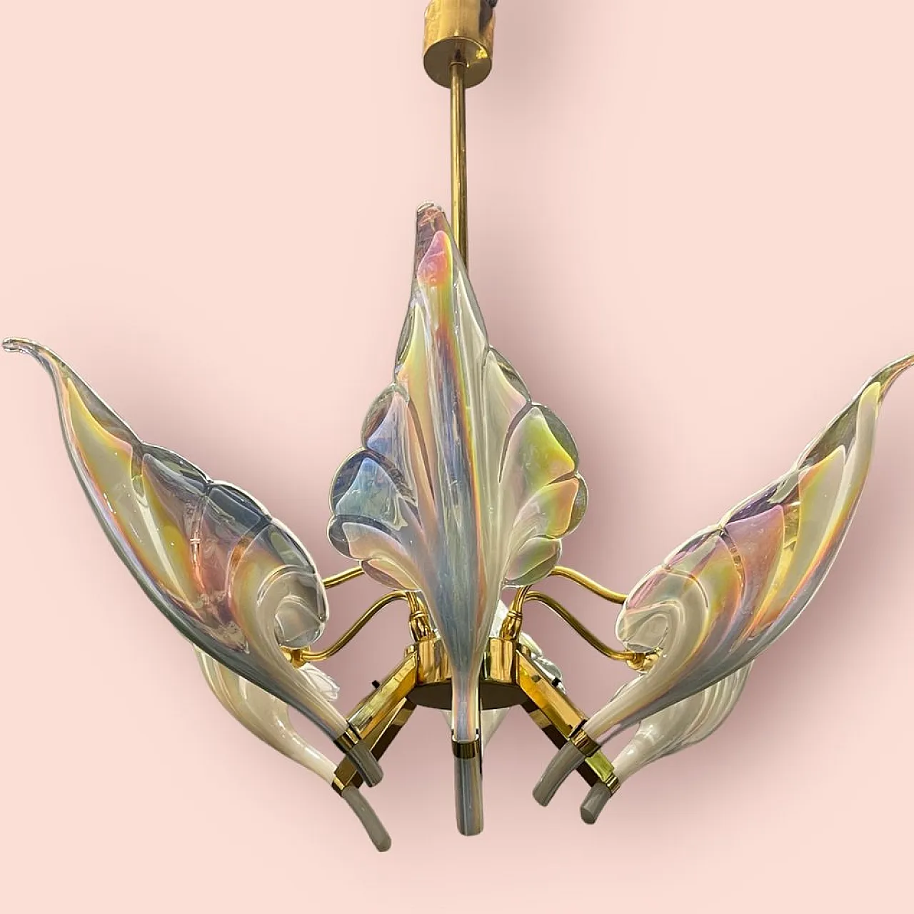 Lampadario in vetro di Murano di Seguso, anni '60 2
