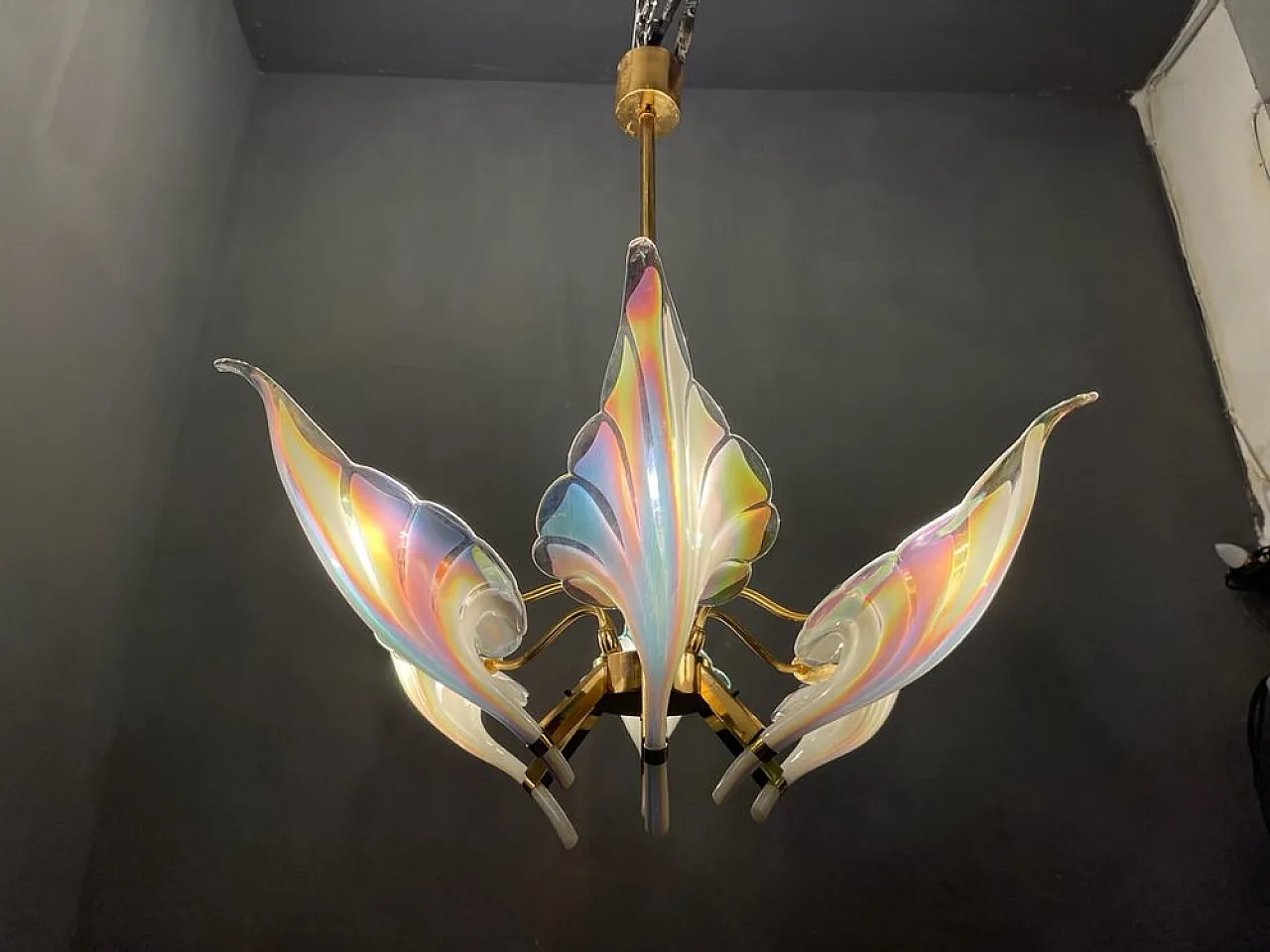 Lampadario in vetro di Murano di Seguso, anni '60 11