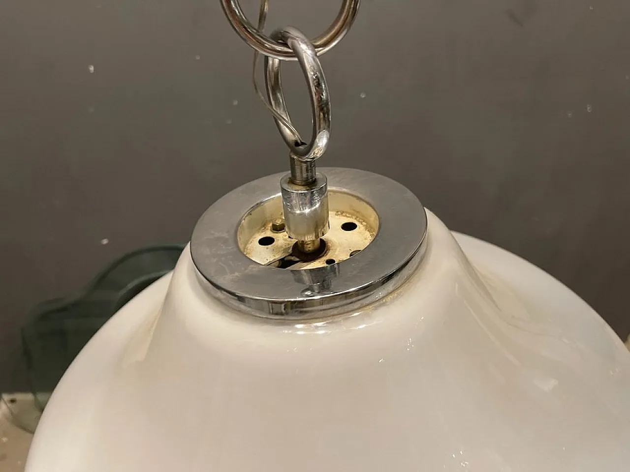 Lampada a sospensione Mid-Century in vetro di Murano e metallo cromato di Mazzega, anni '70 9