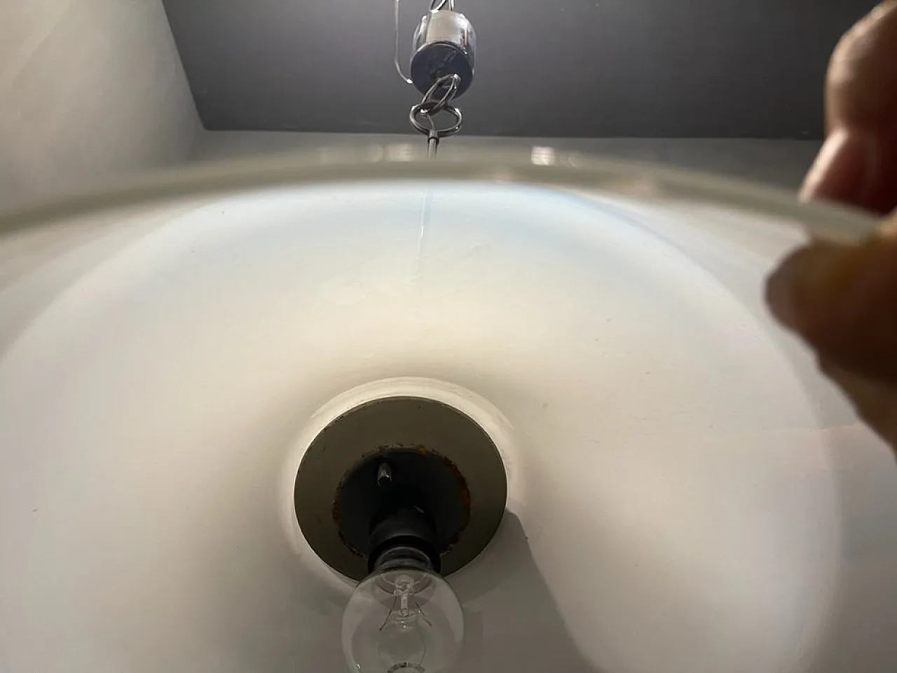 Lampada a sospensione Mid-Century in vetro di Murano e metallo cromato di Mazzega, anni '70 10