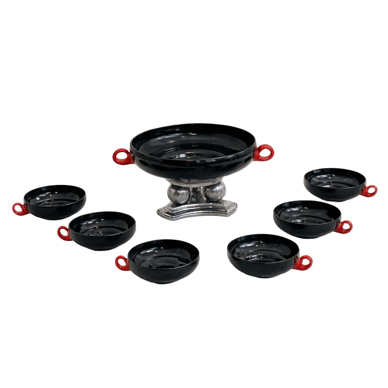 Set da macedonia in vetro Art Déco di Napoleone Martinuzzi per Venini 2