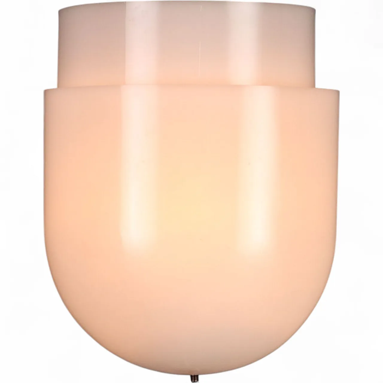 Lampada da parete in plastica bianca e metallo verniciato, '900 7