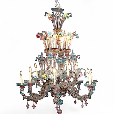 Lampadario in stile Ca' Rezzonico, metà '900