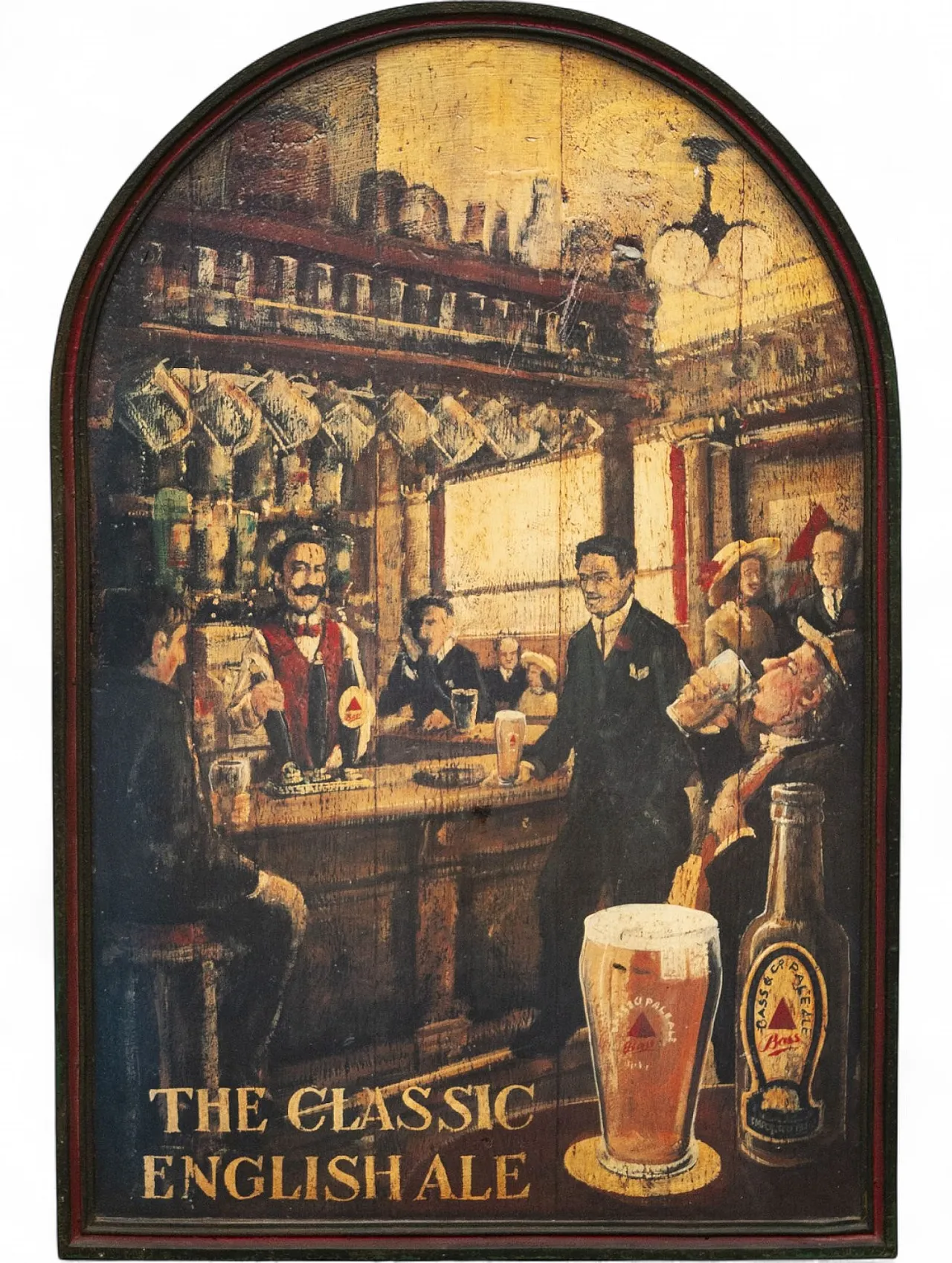 Birra Bass, the Classic English Ale, insegna pubblicitaria, primo '900 6