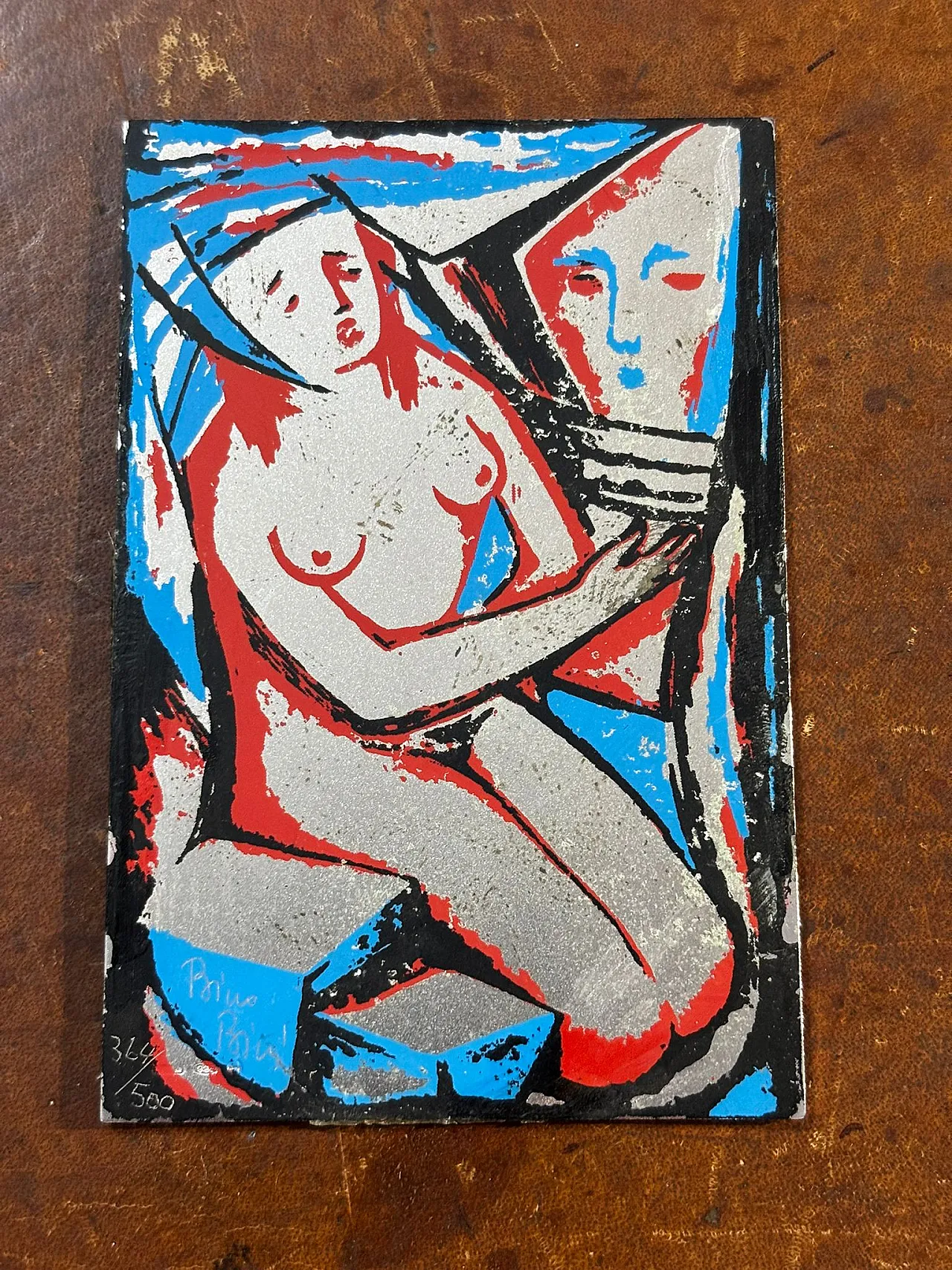 Intergraphy work in Silver by Bino Bini Attesa, 70s 4