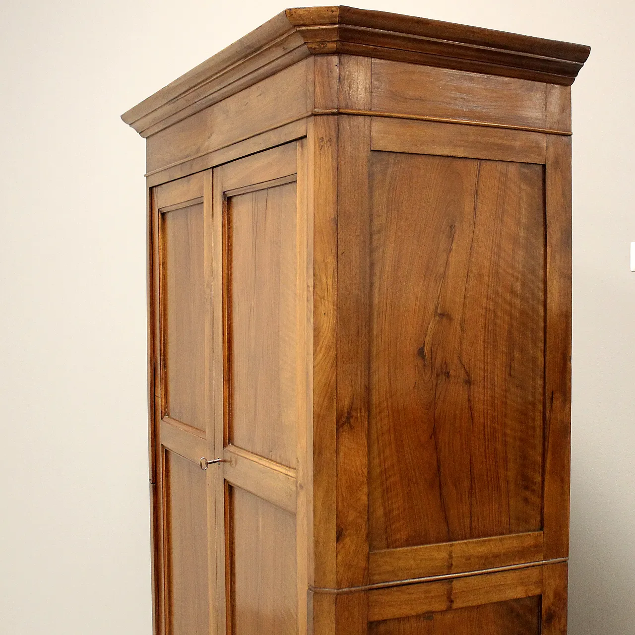 Louis Philippe sideboard wardrobe walnut, 19th century Italian 8