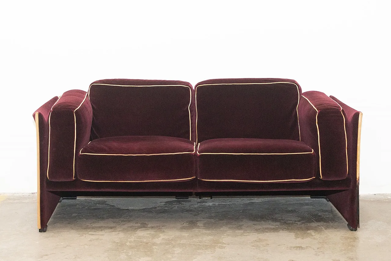 Two-seater sofa by Mario Bellini for Cassina, 1970s 1