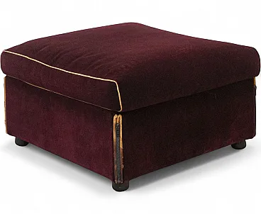 Duc velvet pouf by Mario Bellini for Cassina, 1970s