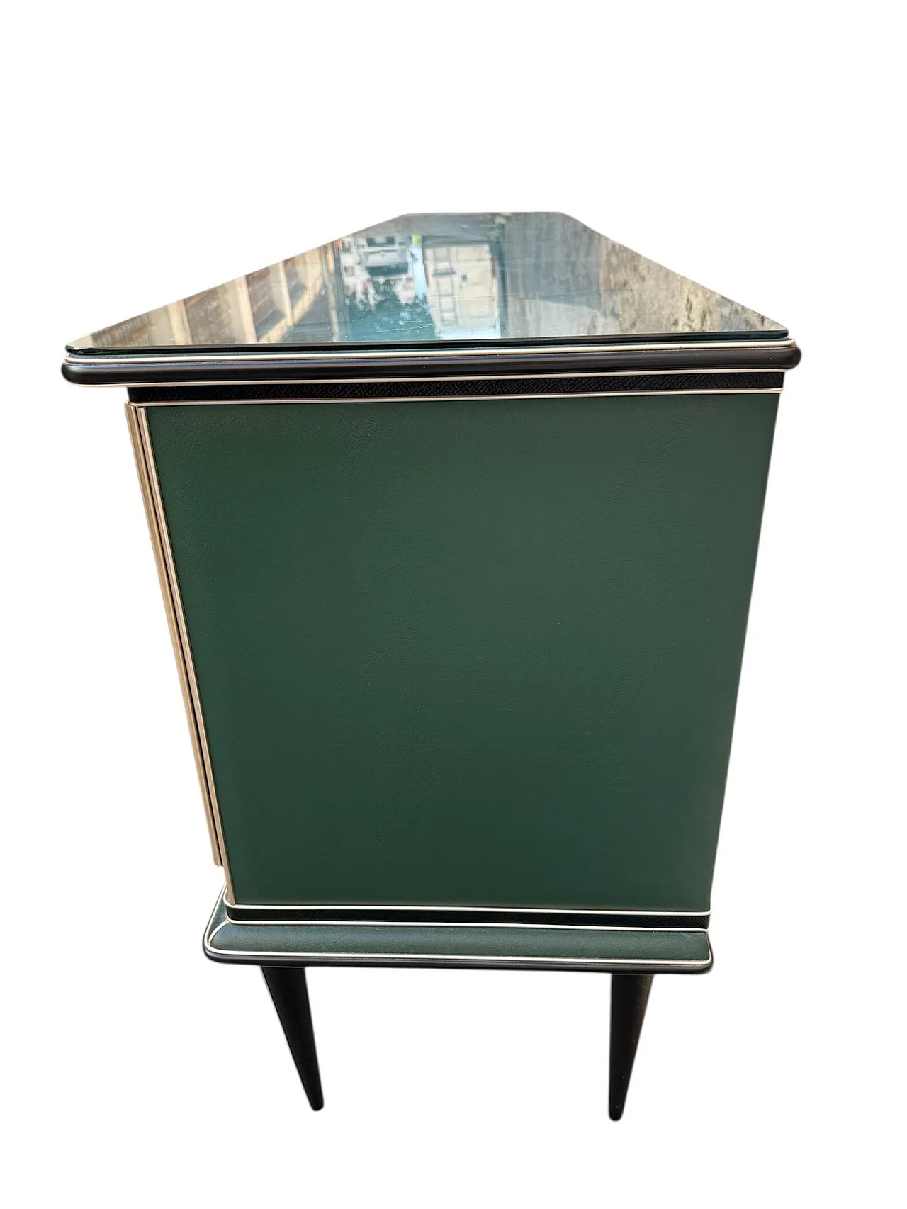 Credenza in lego e vetro di Umberto Mascagni, anni '50 3