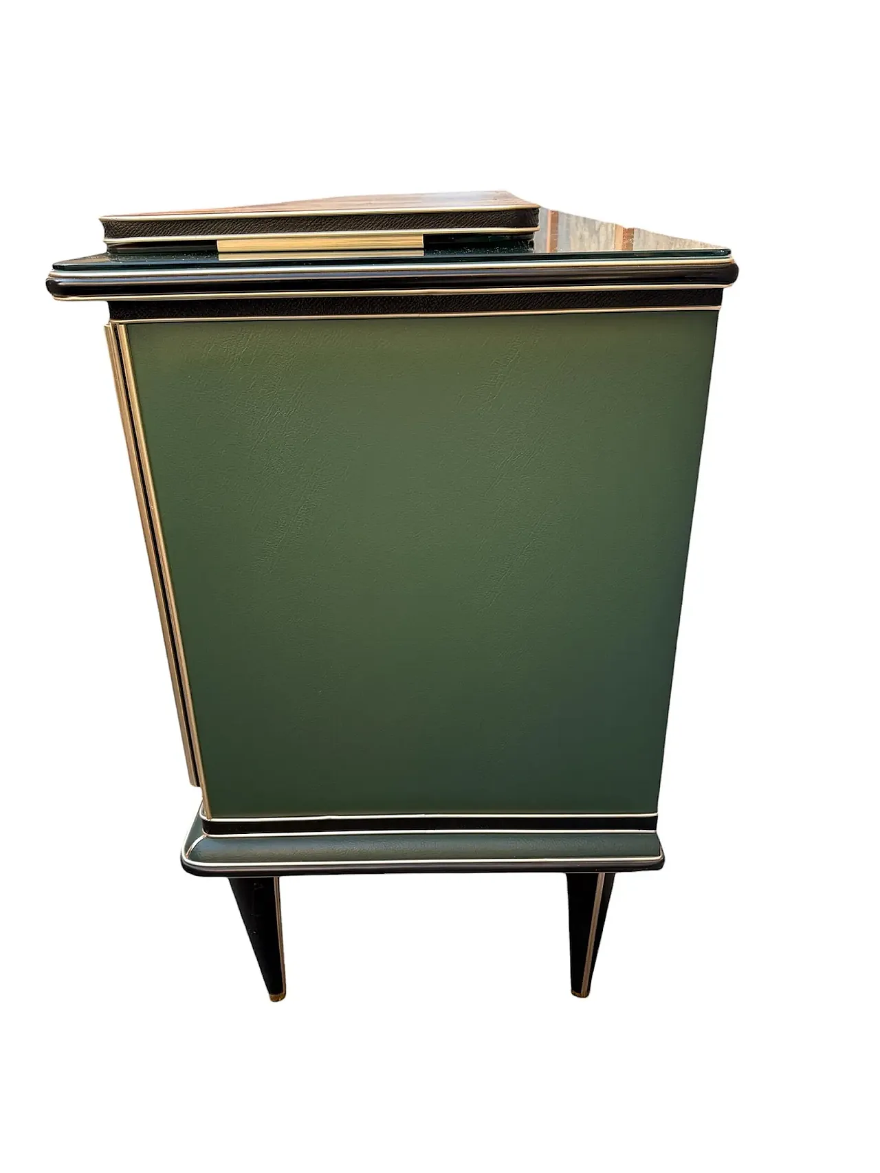 Credenza in legno e vetro di Umberto Mascagni, anni '50 7