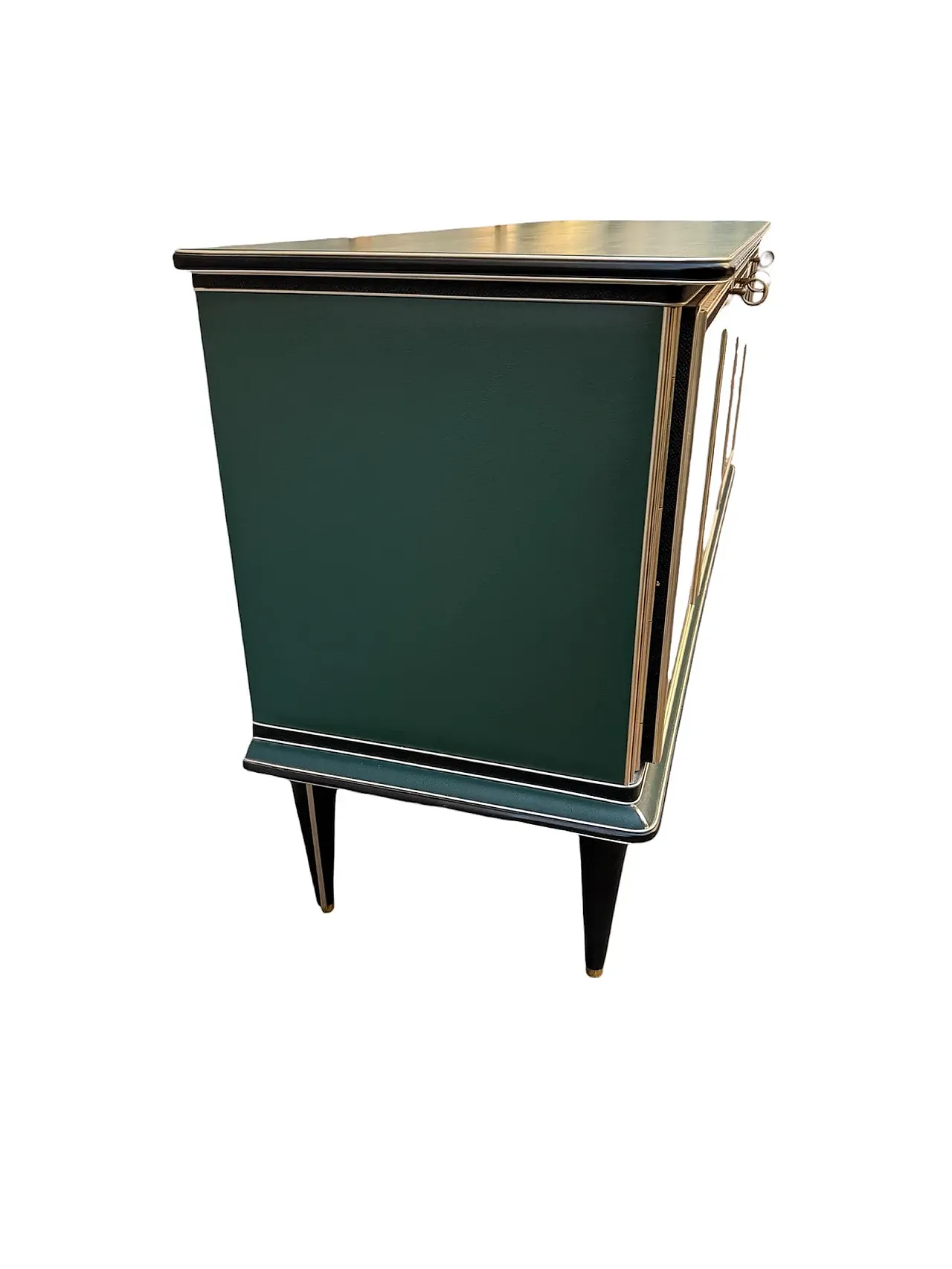 Credenza in legno e vetro di Umberto Mascagni, anni '50 8