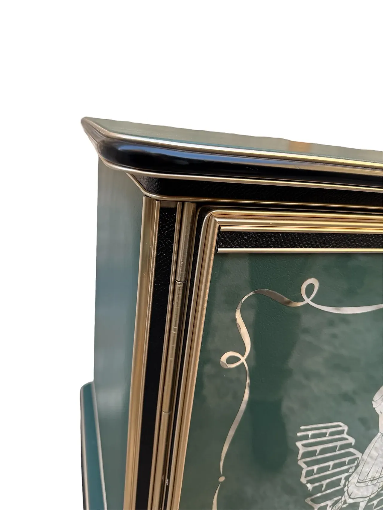 Credenza in legno e vetro di Umberto Mascagni, anni '50 10