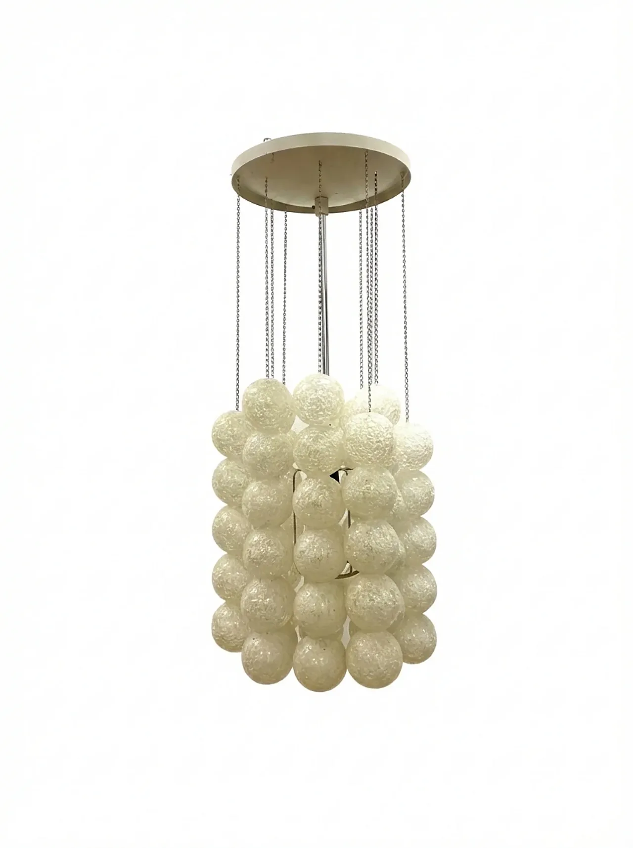 Retro chandelier with plastic balls, 1960s 1