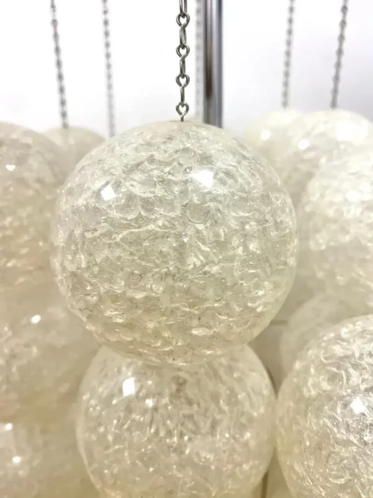 Retro chandelier with plastic balls, 1960s 2