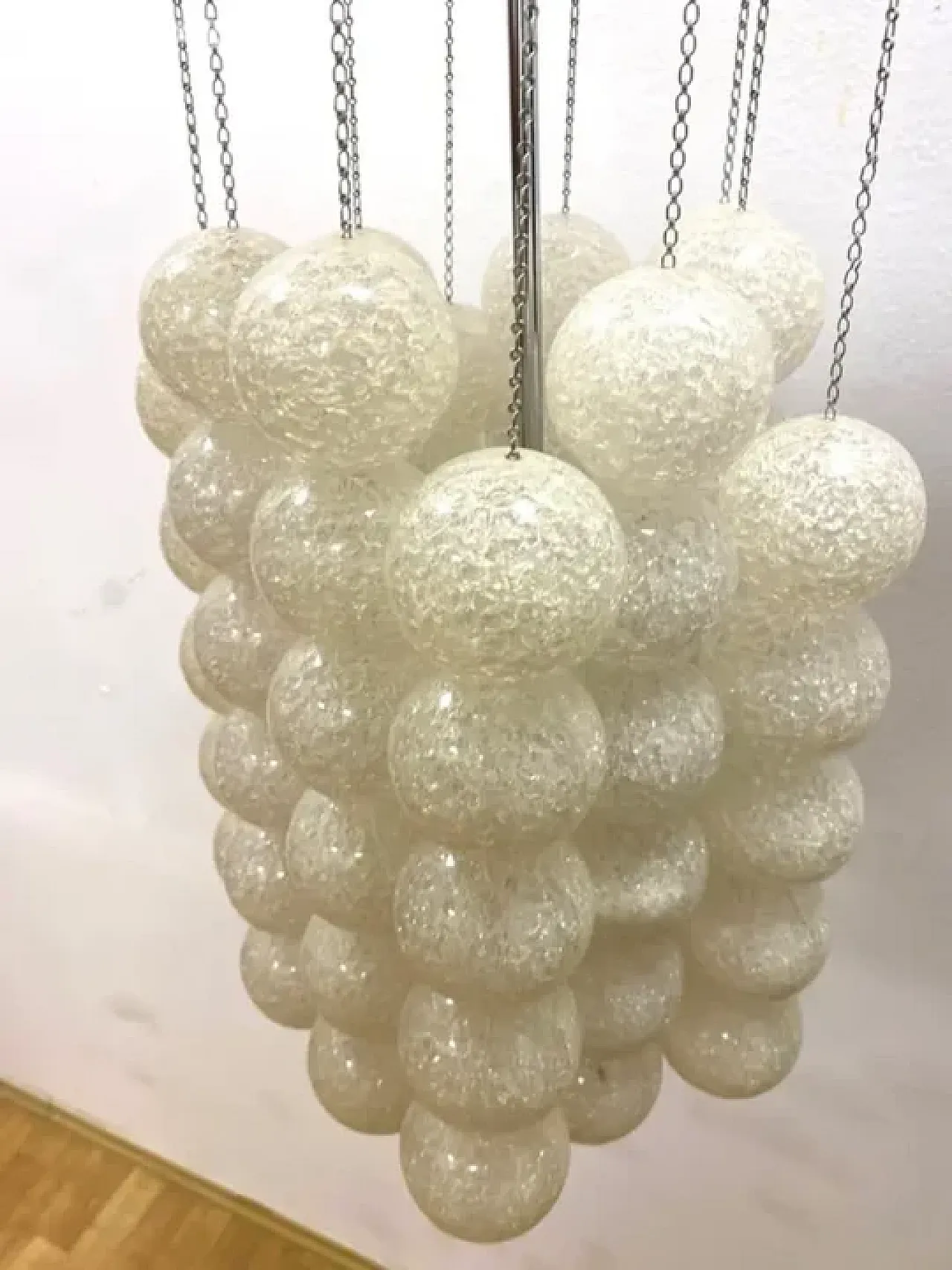 Retro chandelier with plastic balls, 1960s 4