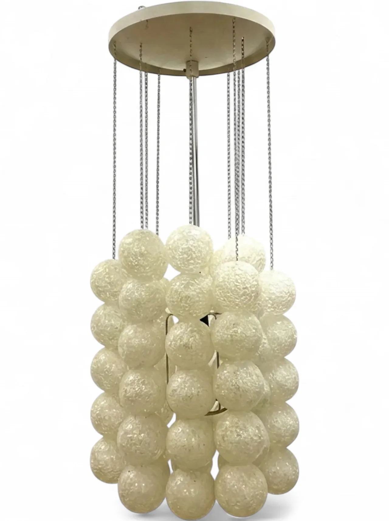 Retro chandelier with plastic balls, 1960s 8