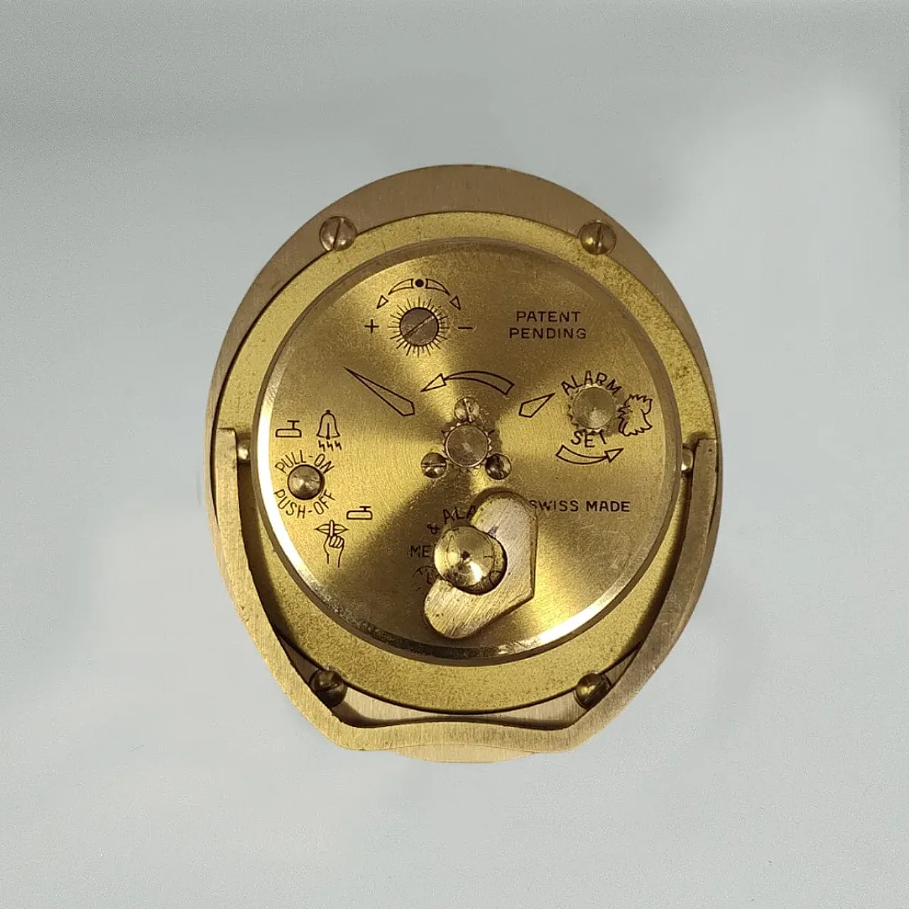 Cartier desk travel alarm clock pendulette, 1960s 6