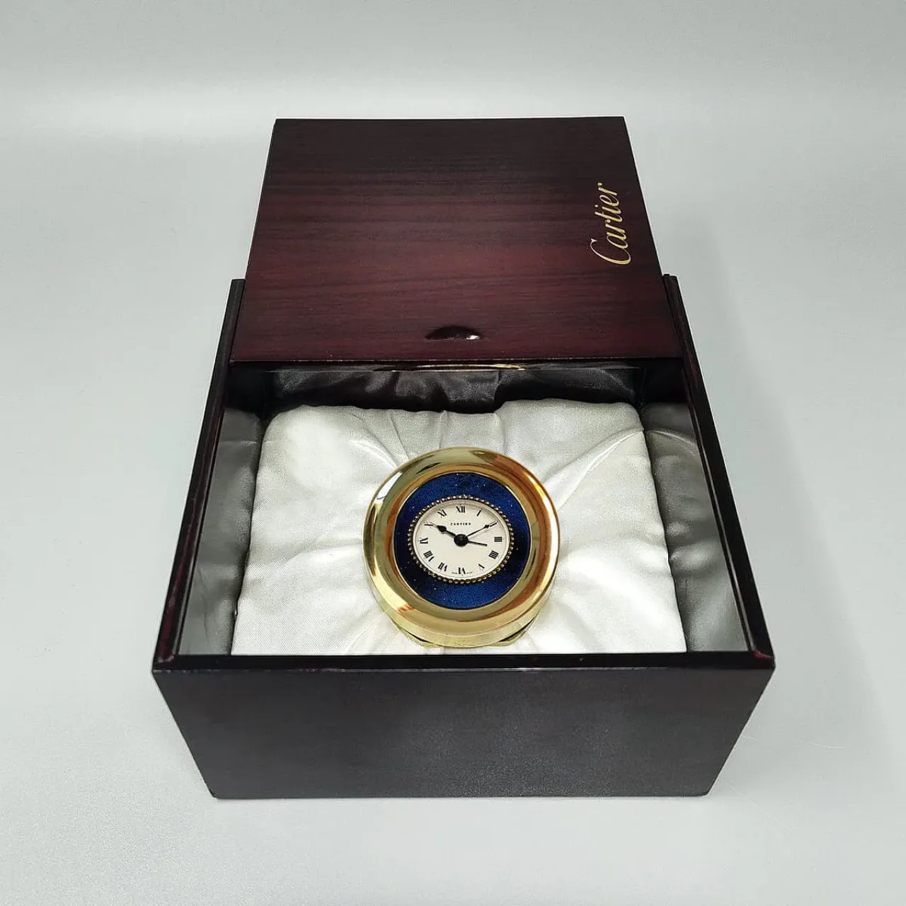 Cartier desk travel alarm clock pendulette, 1960s 8