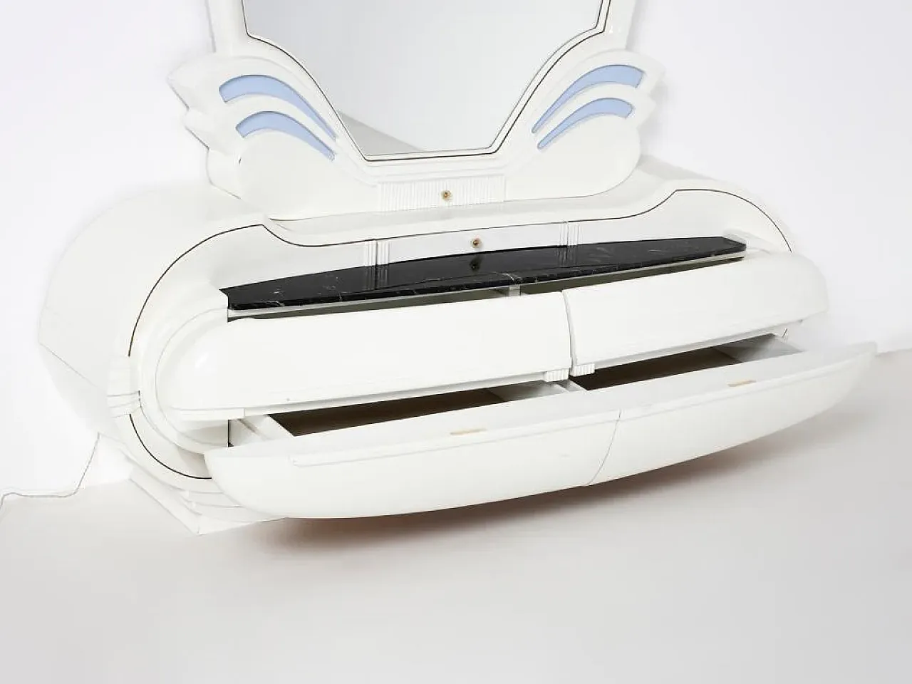 Illuminated vanity table from Fonte del Mobile, 1970s 2