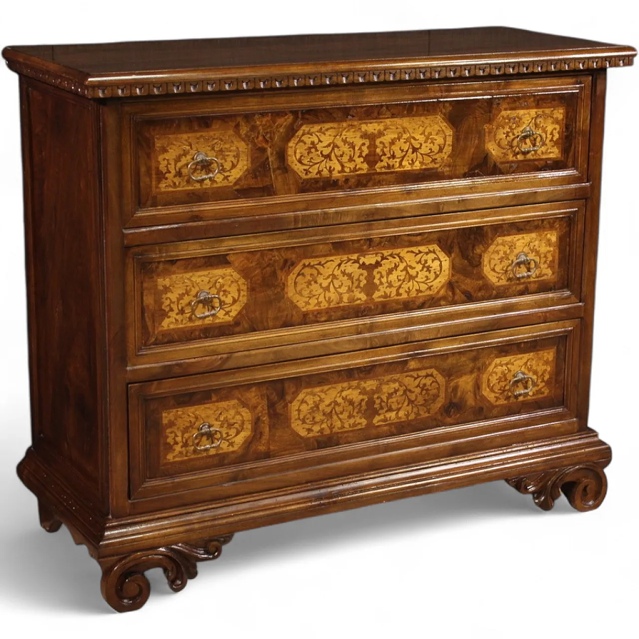 Cassettone intarsiato, '900 12