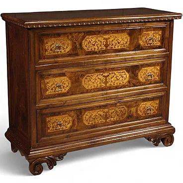 Cassettone intarsiato, '900