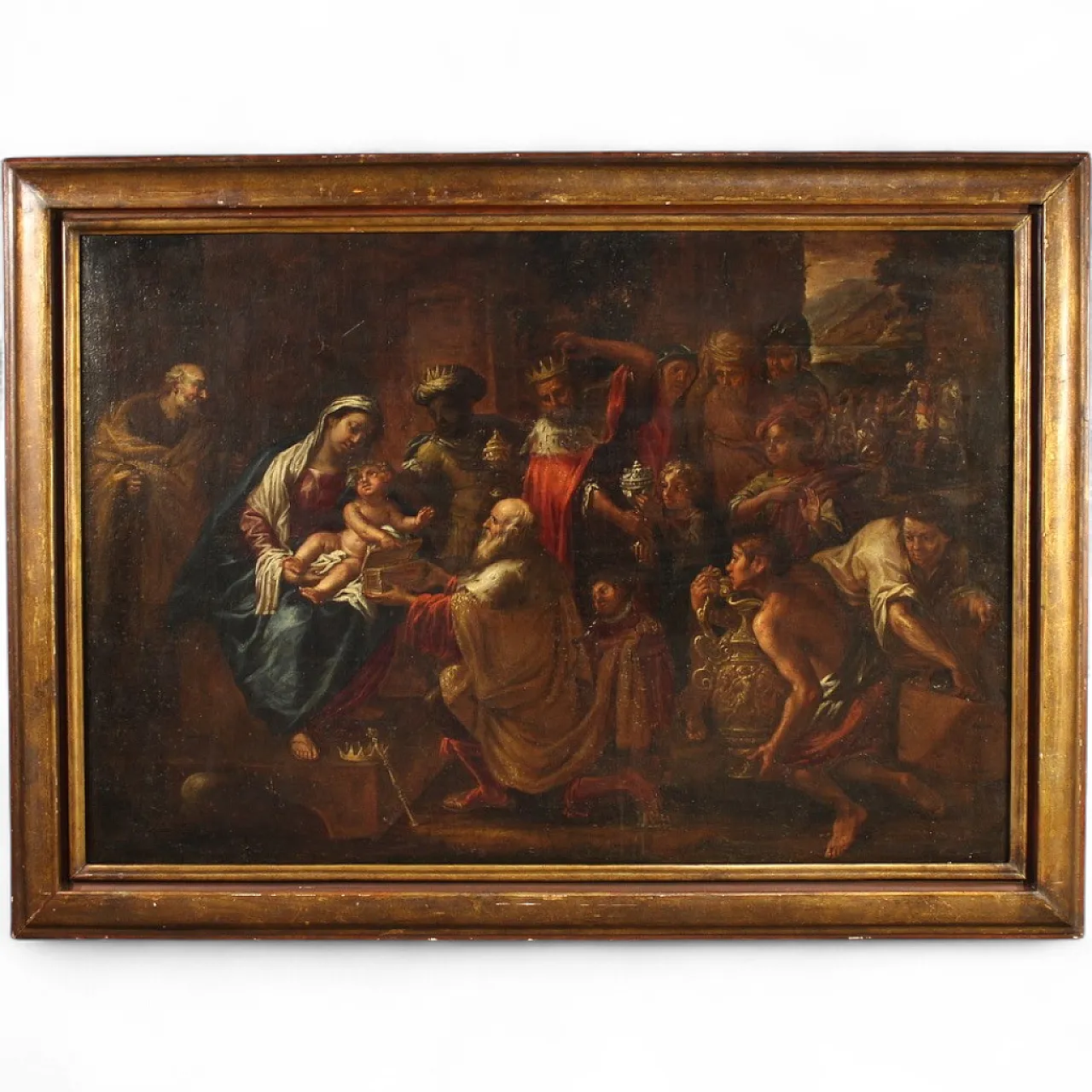 Religious painting Adoration of the Magi, 17th century 16