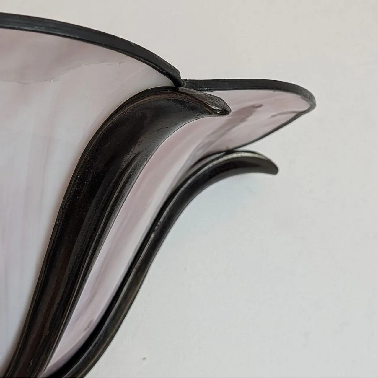 Pair of glass and brass flower sconces by Aureliano Toso, 70s 6