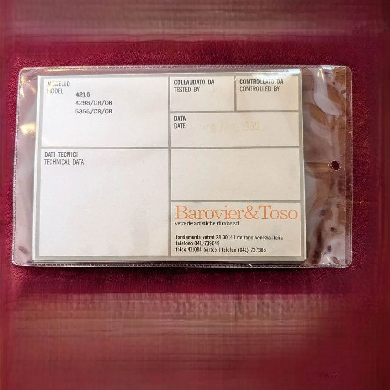 Coppia di applique a foglia di conchiglia Barovier & Toso, anni '90 8