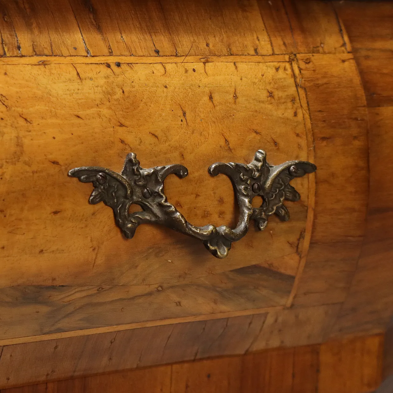 Walnut & glass display cabinet with trapezoidal section, 20th century 9