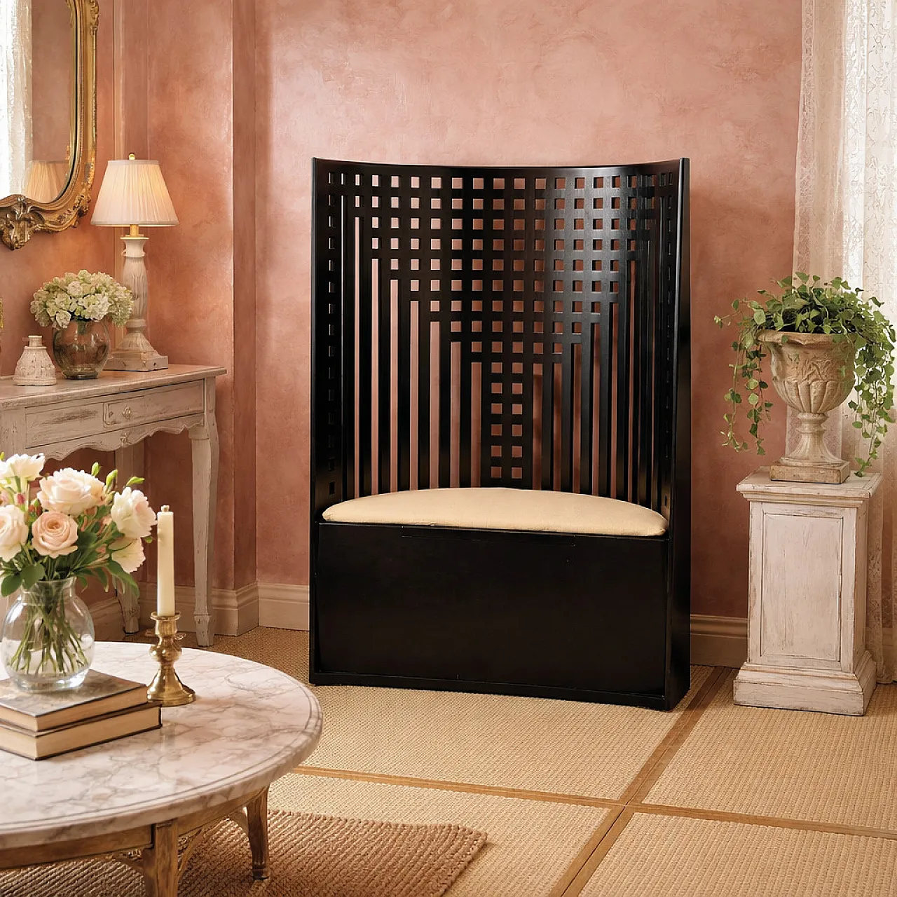 Poltrona in legno di frassino, espanso e tessuto di Cassina, '900 2