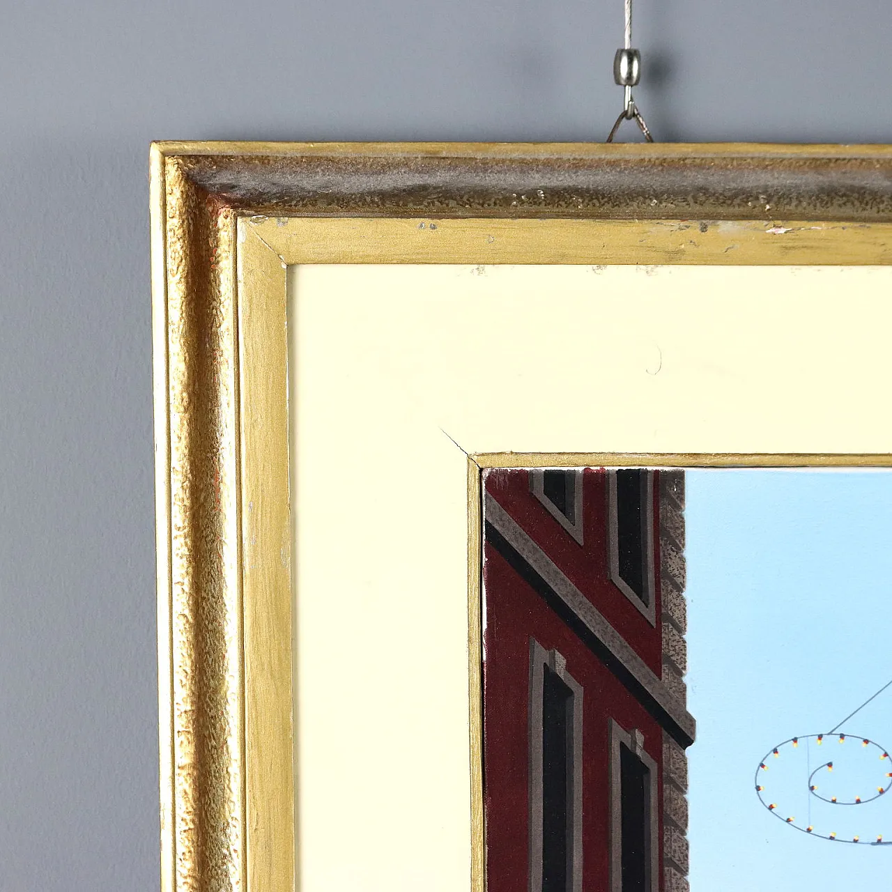 Scorcio di Milano, dipinto olio su tela, '900 8